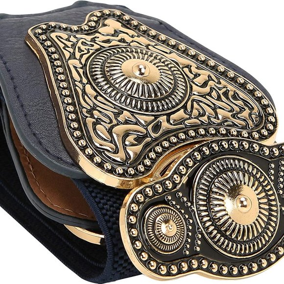 Stretch Vintage Antique Retro Buckle Belt main image 6